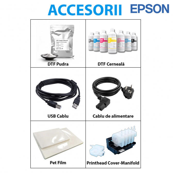 Принтер Epson L18050, A3+, c оригинальной СНПЧ и текстильными чернилами DTF