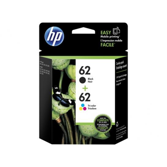 Cartuș cu jet de cerneală Original HP №62 (N9J71AE) TwinPack