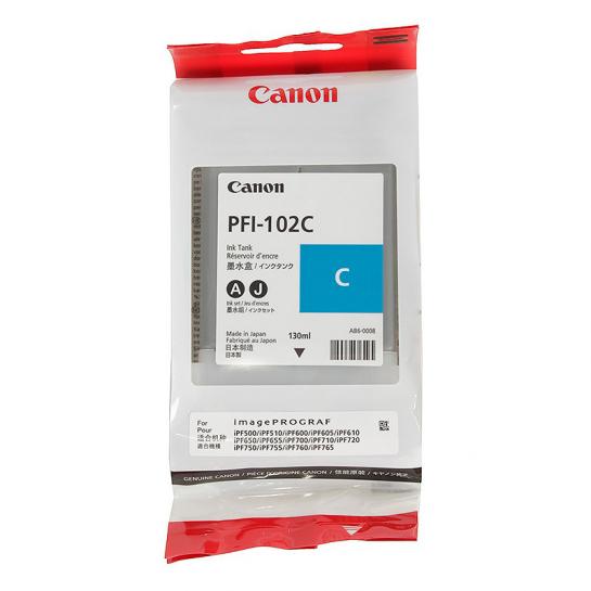 Картридж струйный Canon PFi-102 C (130мл)