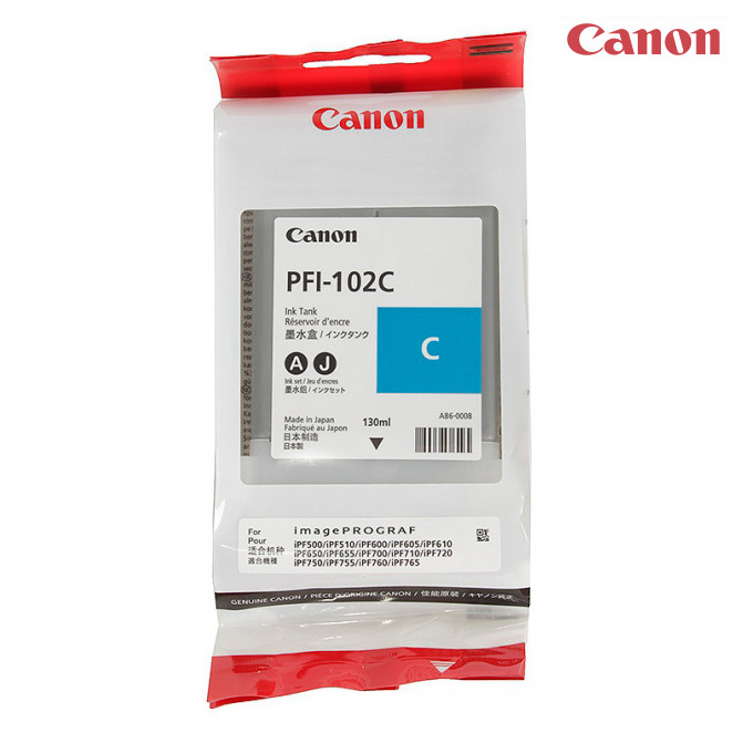 Картридж струйный Canon PFi-102 C (130мл)