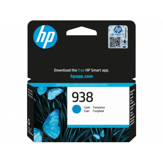 Cartuș cu jet de cerneală Original HP №938 (4S6X5PE) Cyan