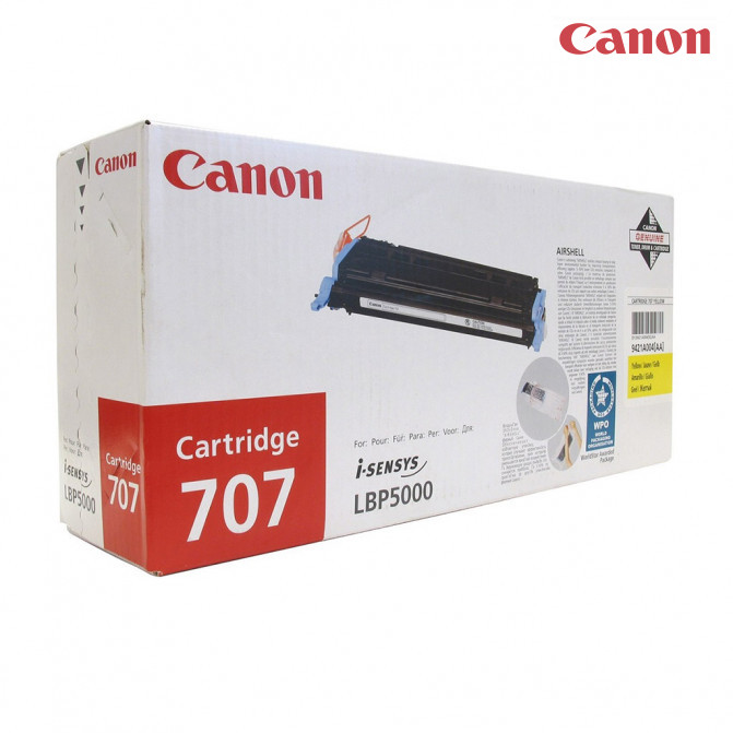 Картридж лазерный Canon 707 Yellow Original