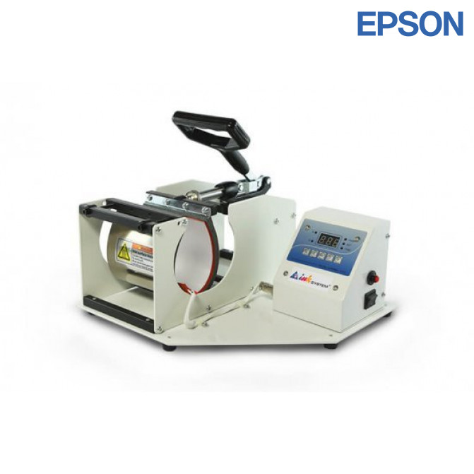 Чашечный термопресс и принтер Epson L132 с набором для сублимационной печати
