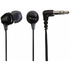 Căști SONY MDR-EX15LP Black 3pin 3.5mm jack L-shaped, Cable: 1.2m