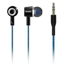 Căști SVEN E-106 Black/Blue 3pin 3.5mm mini-jack