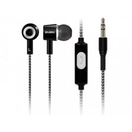 Căști SVEN E-109M Black, cu microfon 4pin 3.5mm mini-jack, cable 1.2m