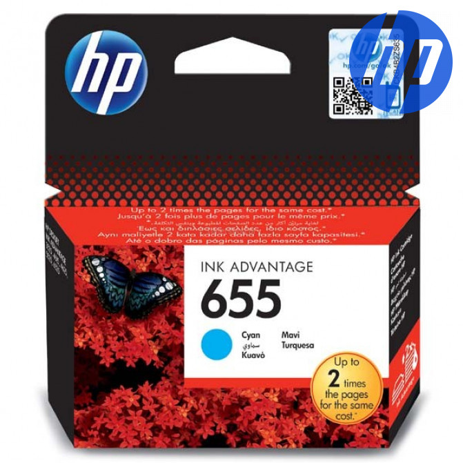 Картридж струйный HP №655 (CZ110AE) Cyan Original