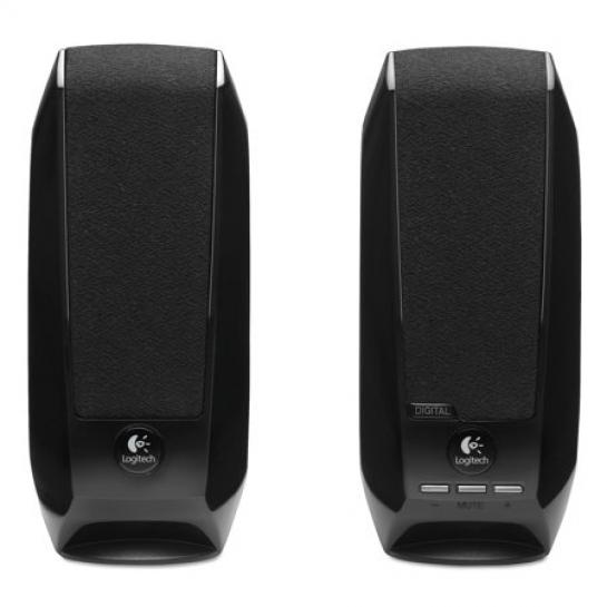 Колонки Logitech S150,  Business, RMS 1.2W, 2x0.6W Black