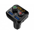 Автомобильный FM-трансмиттер FMT-B8, Bluetooth, Display, Microphone for hands-free talking,  Bass button, MicroSD max 32GB, 2 x USB TLL622071