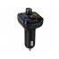 Transmițător FM pentru mașină FMT-B8, Bluetooth, Display, Microphone for hands-free talking,  Bass button, MicroSD max 32GB, 2 x USB TLL622071