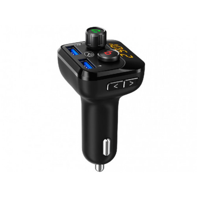 Автомобильный FM-трансмиттер FMT-B8, Bluetooth, Display, Microphone for hands-free talking,  Bass button, MicroSD max 32GB, 2 x USB TLL622071