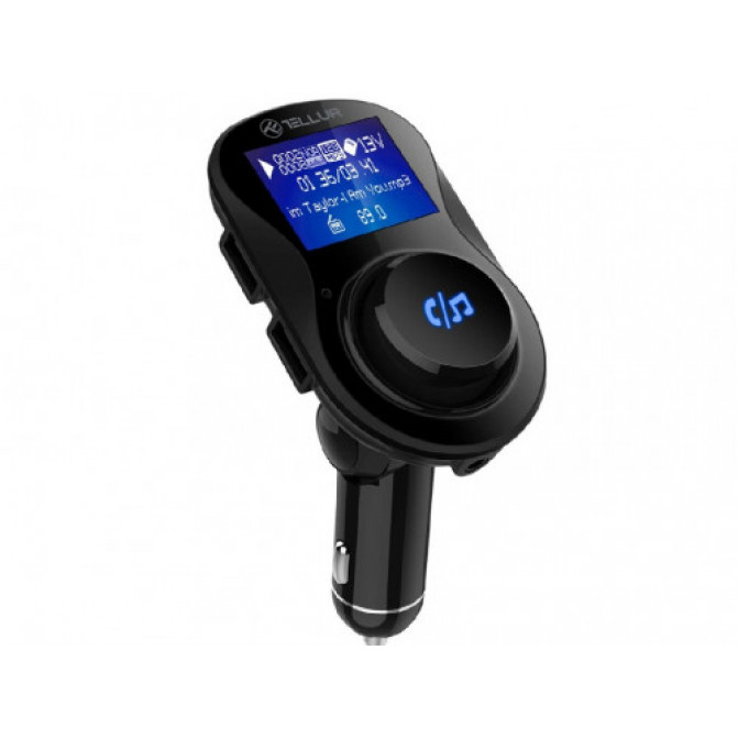 Автомобильный FM-трансмиттер FMT-B3, Bluetooth, Display, MicroSD, 2 x USB max 3.1A