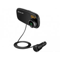 Transmițător FM pentru mașină FMT-B6, Bluetooth, Display, with magnetic support for smartphone, MicroSD, 2 x USB TLL171082
