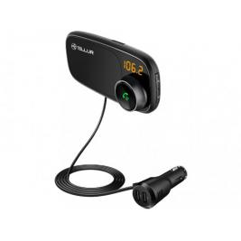 Transmițător FM pentru mașină FMT-B6, Bluetooth, Display, with magnetic support for smartphone, MicroSD, 2 x USB TLL171082