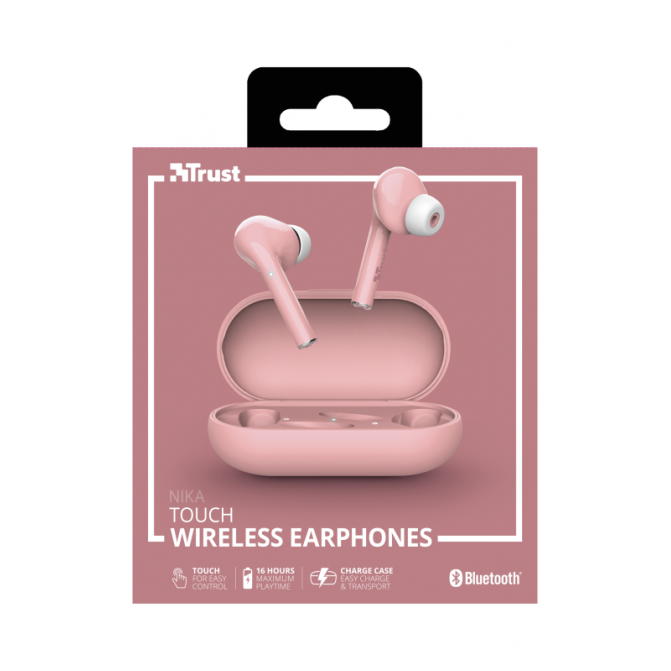 Наушники беспроводные Trust Nika Touch (TR_23704) Pink