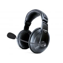 Наушники SVEN AP-860MV, с микрофоном и регулятором громкости, 2 m, Black