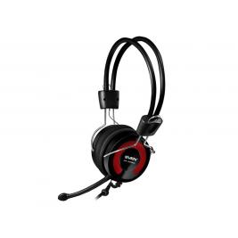 Наушники SVEN AP-545MV, с микрофоном и регулятором громкости, 2.2m, Black/Red