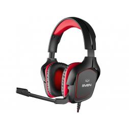 Наушники SVEN AP-G333MV, игровые с микрофоном, Black-Red