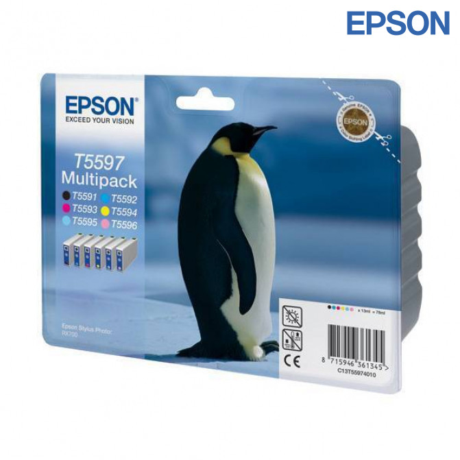 Cartuș cu jet de cerneală Epson T559740 Multipack Original