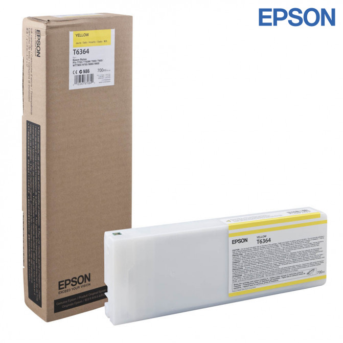 Картридж струйный Epson T636400 Yellow Original