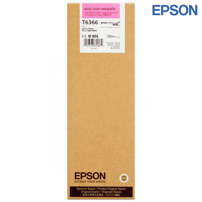 Картридж струйный Epson T636600 Light Magenta Original