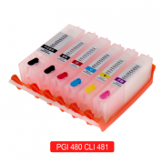Cartuse reincarcabile pentru Canon TS704/TS6140/TS8140/TS9140/TR7540/TR8540 (CLI-481/PGBK-480) 6 color