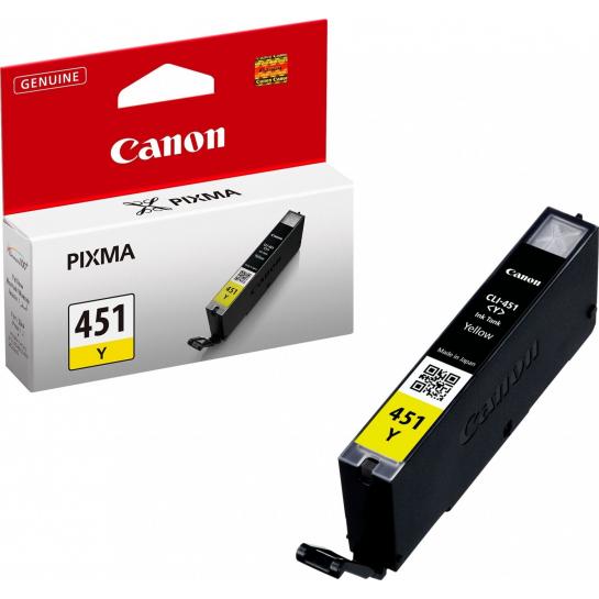 Картридж струйный Canon CLI-451 Yellow Original