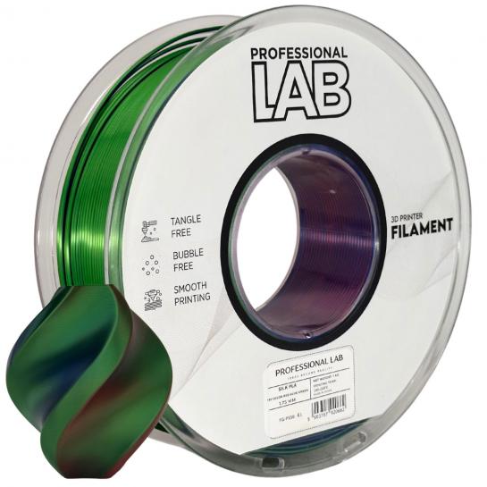 Filament pentru imprimanta 3D ProfLab Silk  FG-P116-E1, PLA, Red-Blue-Green, 1.75 mm, 1kg
