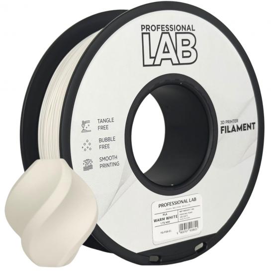 Filament pentru imprimanta 3D ProfLab  FG-P38-E1, PLA, Warm White, 1.75 mm, 1kg