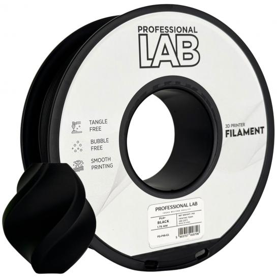 Filament pentru imprimanta 3D ProfLab  FG-P46-E1, PLA+, Black, 1.75 mm, 1kg