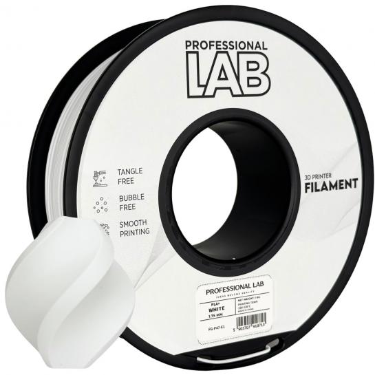 Filament pentru imprimanta 3D ProfLab  FG-P47-E1, PLA+, White, 1.75 mm, 1kg