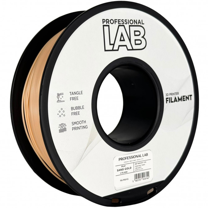 Filament pentru imprimanta 3D ProfLab  FG-P50-E1, PLA+, Sand Gold, 1.75 mm, 1kg