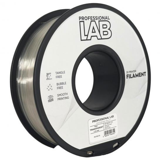Filament pentru imprimanta 3D ProfLab  FG-P51-E1, PLA+, Transparent, 1.75 mm, 1kg