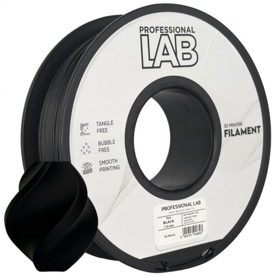 Filament pentru imprimanta 3D ProfLab  FG-P60-E1, PLA, Black, 1.75 mm, 1kg