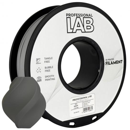 Filament pentru imprimanta 3D ProfLab  FG-P63-E1, PLA, Gray, 1.75 mm, 1kg
