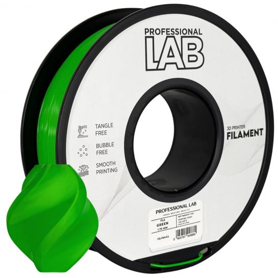 Filament pentru imprimanta 3D ProfLab  FG-P64-E1, PLA, Green, 1.75 mm, 1kg