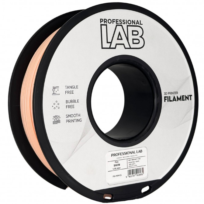 Filament pentru imprimanta 3D ProfLab  FG-P69-E1, PLA, Skin, 1.75 mm, 1kg