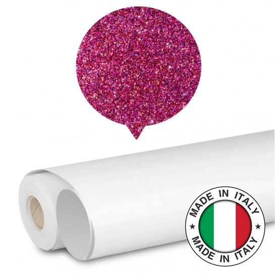 Плёнка для термопереноса FlexClassic G390 Pink Glitter Plotterfilms