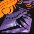 Плёнка для термопереноса FlexClassic GF370 Orange FLUO Glitter Plotterfilms