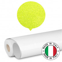 Peliculă pentru termo-transfer FlexClassic GF450 Yellow FLUO Glitter Plotterfilms