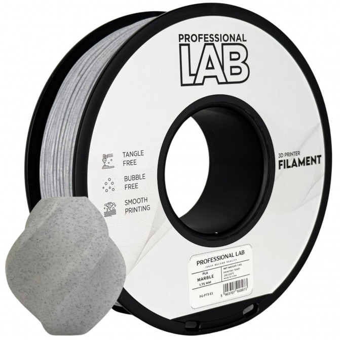 Filament pentru imprimanta 3D ProfLab  FG-P73-E1, PLA, Marble, 1.75 mm, 1kg