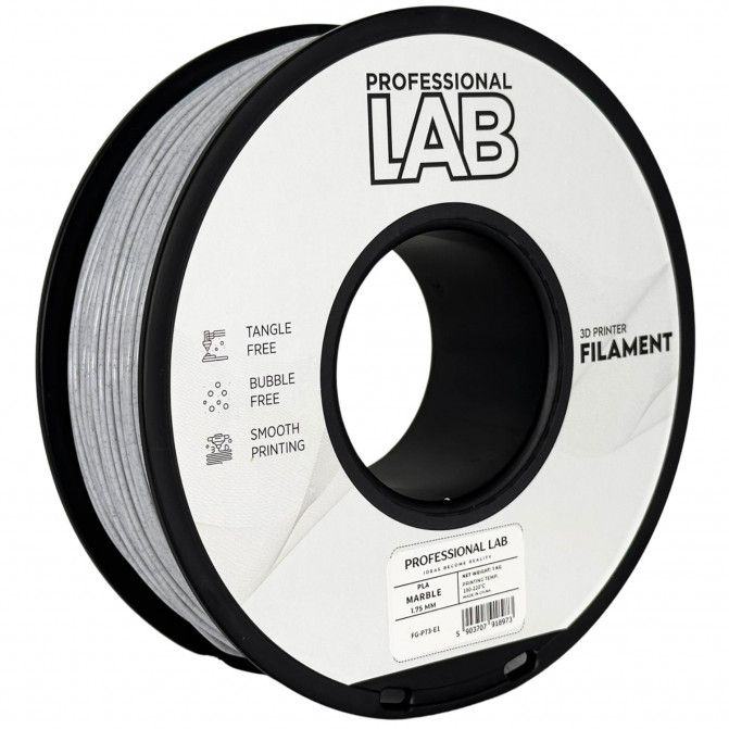 Filament pentru imprimanta 3D ProfLab  FG-P73-E1, PLA, Marble, 1.75 mm, 1kg