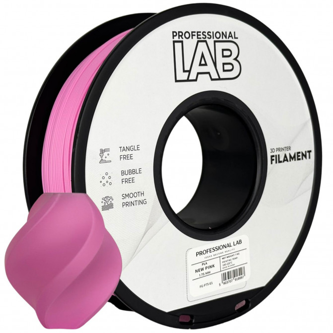 Filament pentru imprimanta 3D ProfLab  FG-P75-E1, PLA, New Pink, 1.75 mm, 1kg