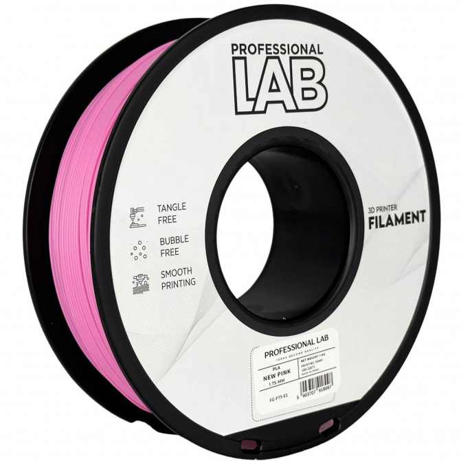 Filament pentru imprimanta 3D ProfLab  FG-P75-E1, PLA, New Pink, 1.75 mm, 1kg