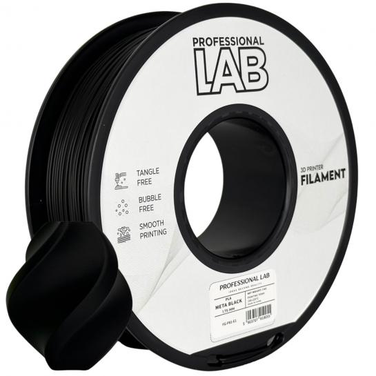 Filament pentru imprimanta 3D ProfLab  FG-P81-E1, PLA, Meta Black, 1.75 mm, 1kg
