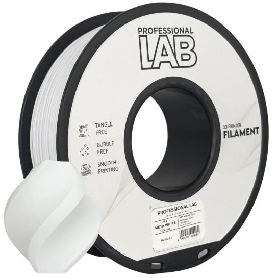 Filament pentru imprimanta 3D ProfLab  FG-P82-E1, PLA, Meta White, 1.75 mm, 1kg