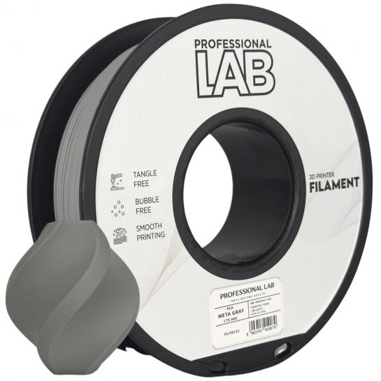 Filament pentru imprimanta 3D ProfLab  FG-P83-E1, PLA, Meta Gray, 1.75 mm, 1kg