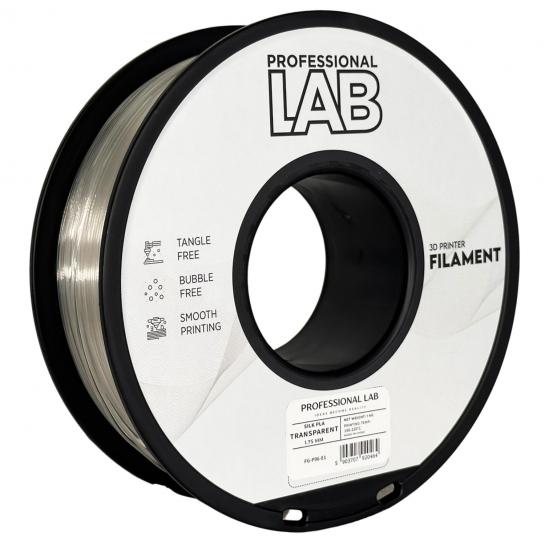 Filament pentru imprimanta 3D ProfLab  Silk FG-P96-E1, PLA, Transparent, 1.75 mm, 1kg