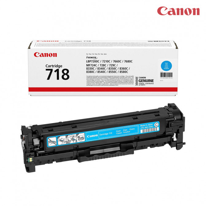Картридж лазерный Canon 718 Cyan Original