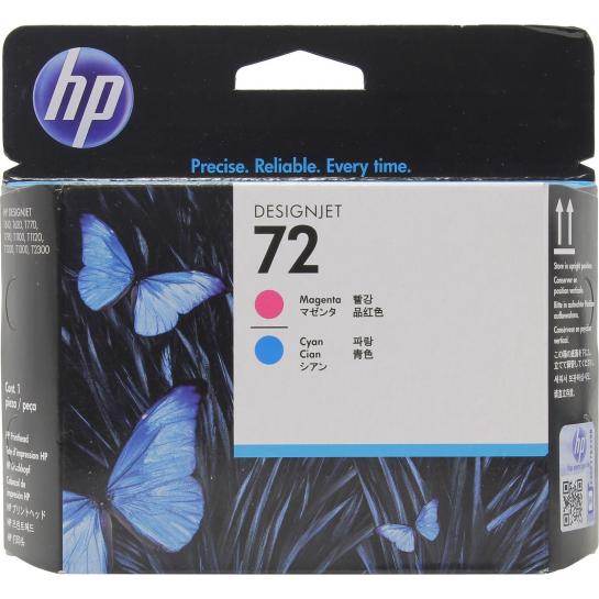 Комплект печатающих головок HP №72 magenta + cyan Original